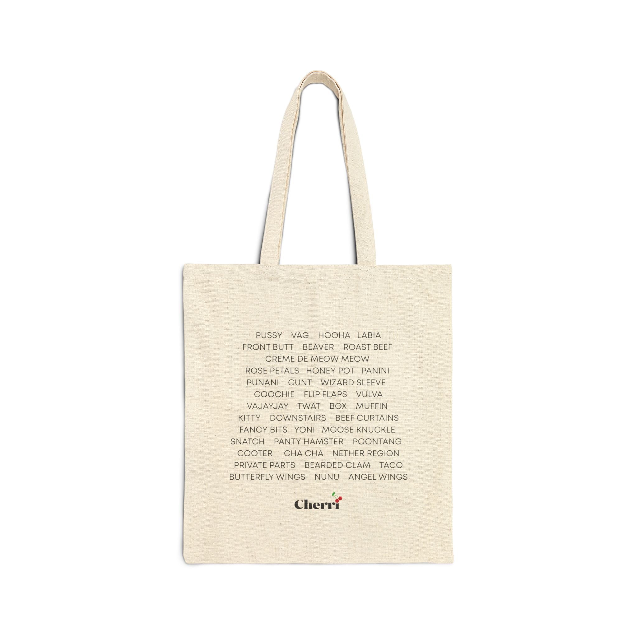 Vulva Euphemisms Tote Bag