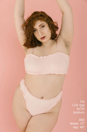 Ruffle Cheeky Bundle - Cotton Candy