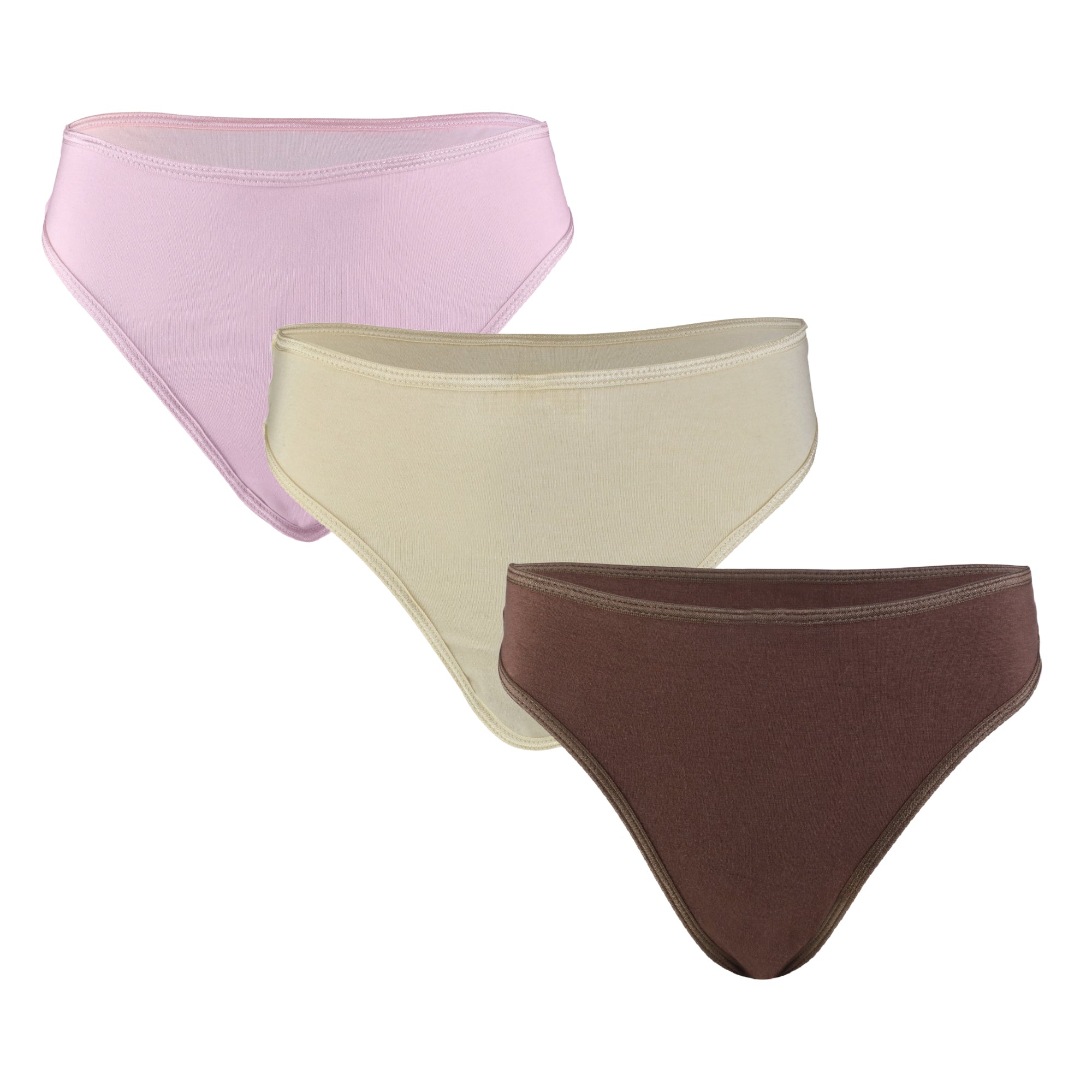 Women's Breathable Briefs Mid Wide Waistband Panties Stretchy