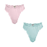 Ruffle Cheeky Bundle - Cotton Candy