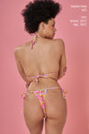 Cheeky String Bikini Bottom - Rainbow Sorbet